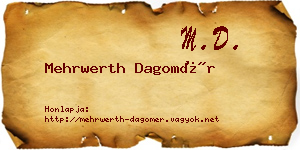Mehrwerth Dagomér névjegykártya